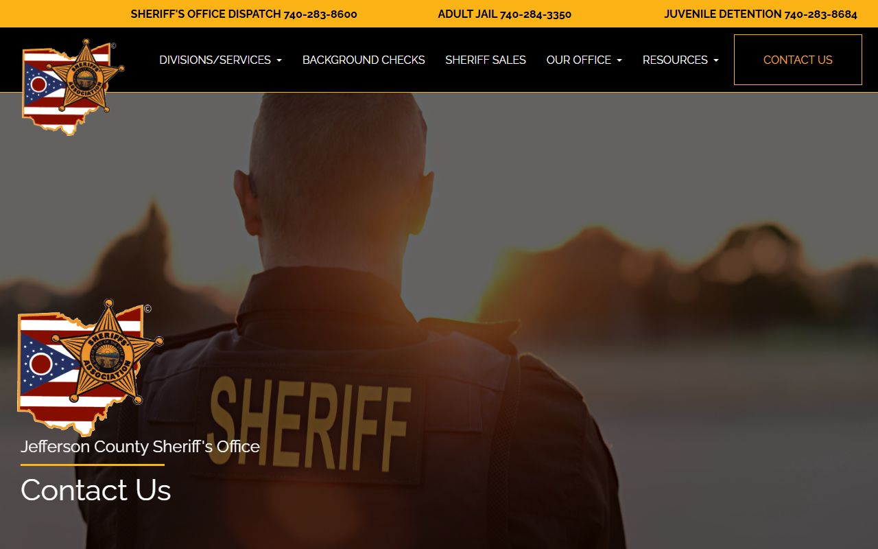 Jefferson County jail mugshots public records contact page